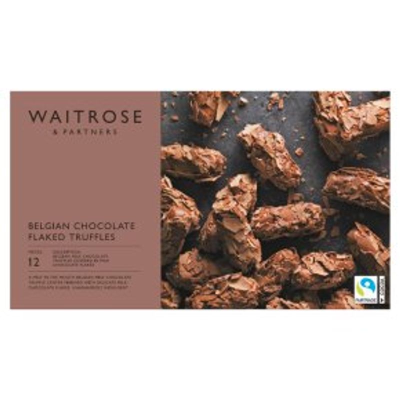 Waitrose Belgian Chocolate Flaked Truffles