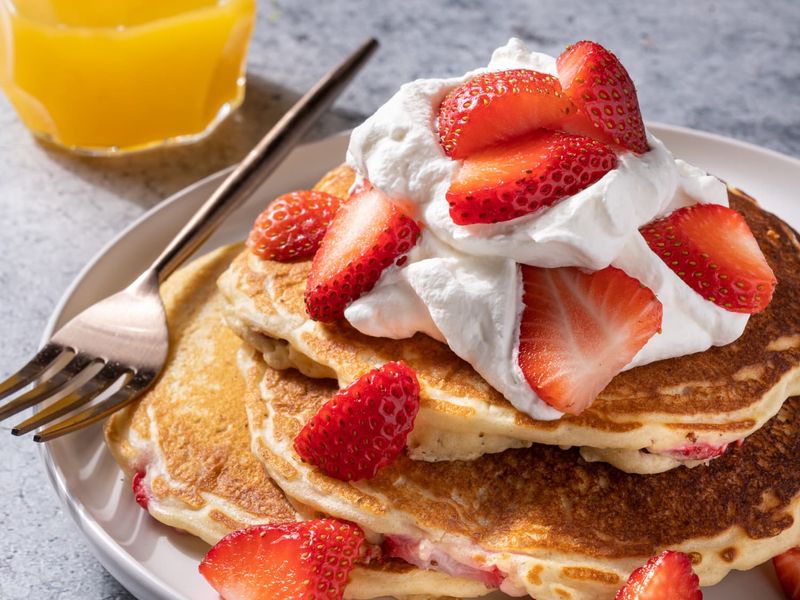 Fresh Strawberries And Whipped Cream