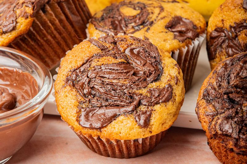 Nutella Banana Muffins