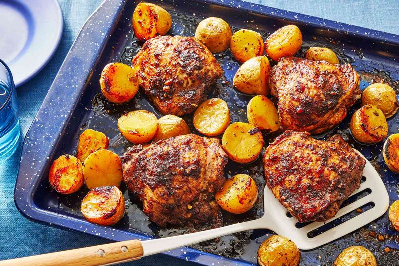 Sheet Pan Chicken And Potatoes