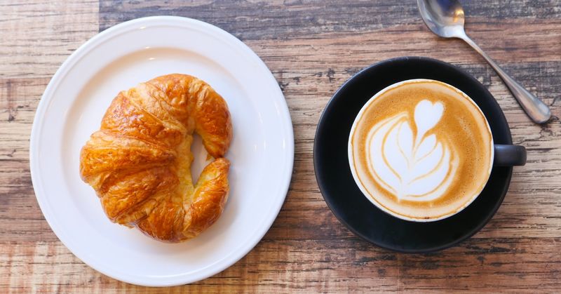 Croissant And Flat White