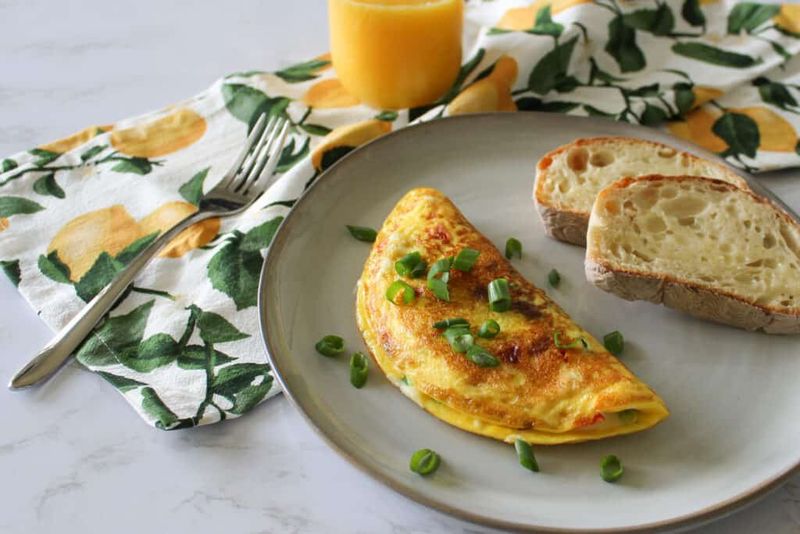 Omelette With Leftover Vegetables