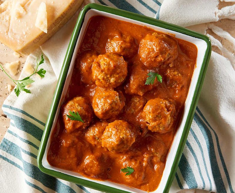 Tinned Meatballs In Tomato Sauce