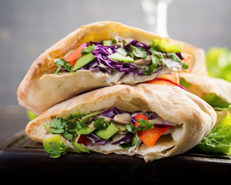 Pitta Made From Wholemeal Flour