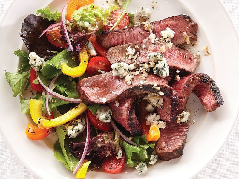 Steak And Roasted Pepper Salad