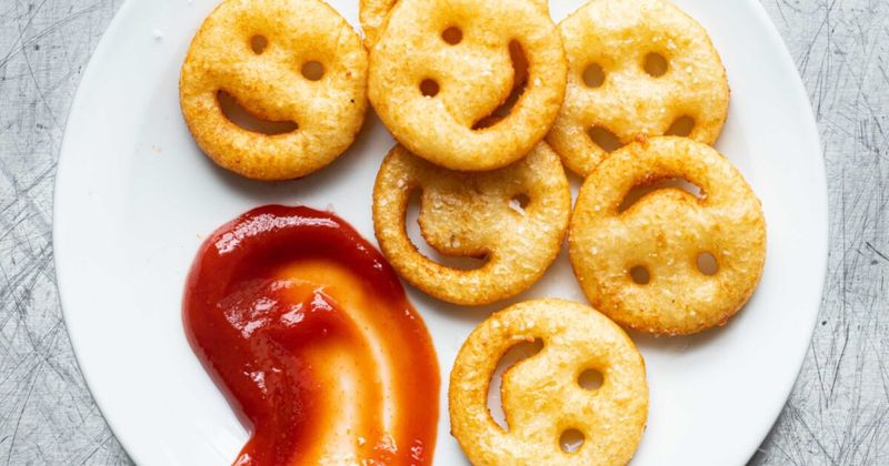 Potato Smiley Faces And Shaped Fries