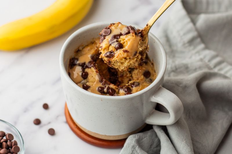 Protein Mug Cake With Banana And Eggs