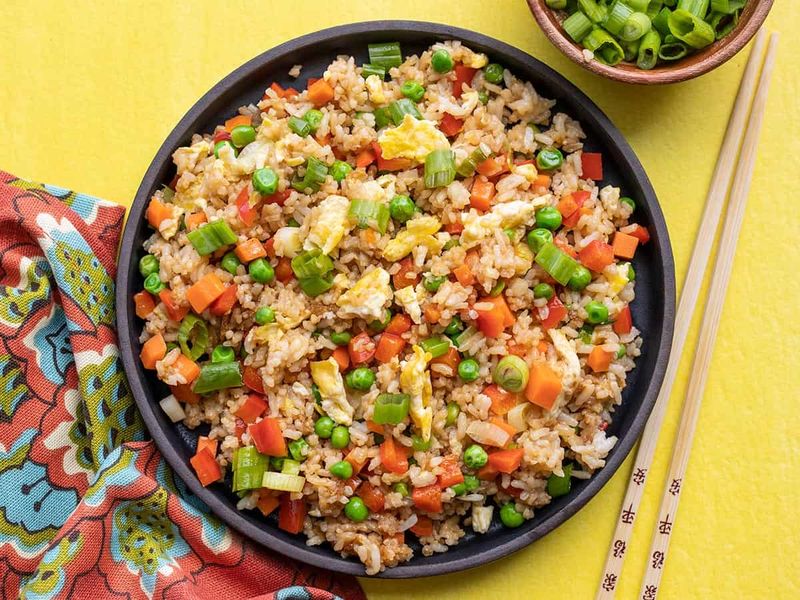 Stir-Fried Rice With Leftover Veg