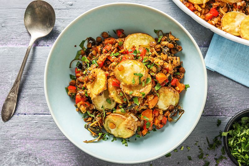 Vegetable And Lentil Hotpot With Winter Carrots And Turnips