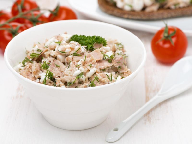 Cottage Cheese And Tuna Bowl