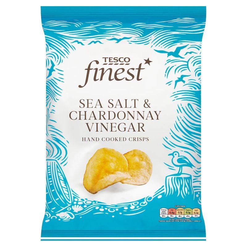 Tesco Finest Sea Salt & Chardonnay Vinegar Crisps