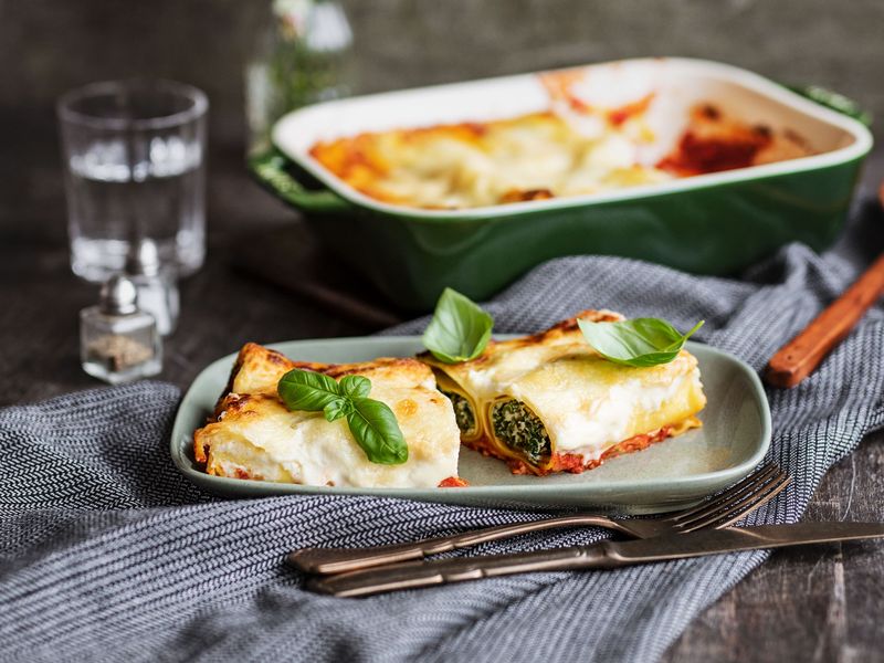 Spinach And Ricotta Cannelloni