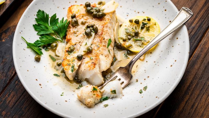 Baked Cod With Lemon And Capers
