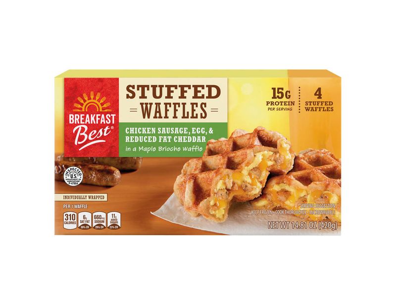 Breakfast Best Stuffed Waffles