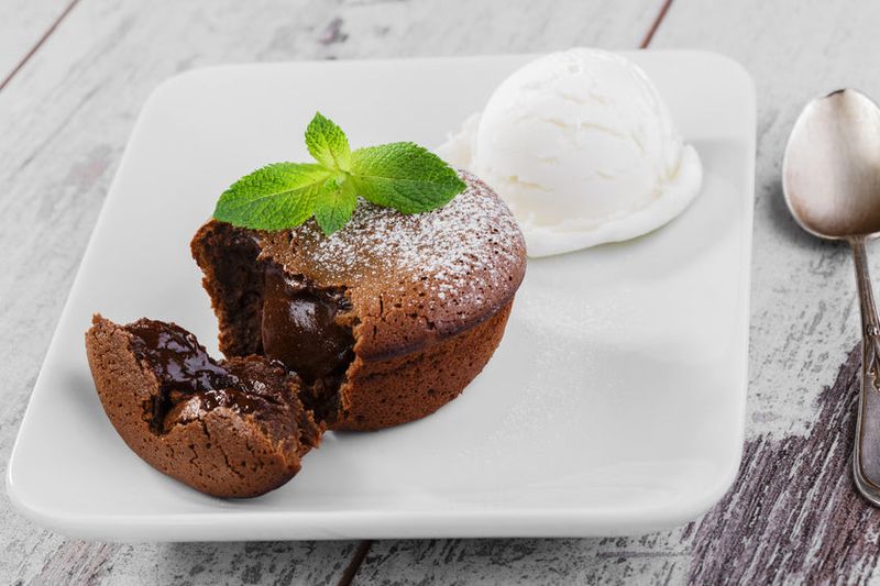 Chocolate Fondant With Vanilla Ice Cream