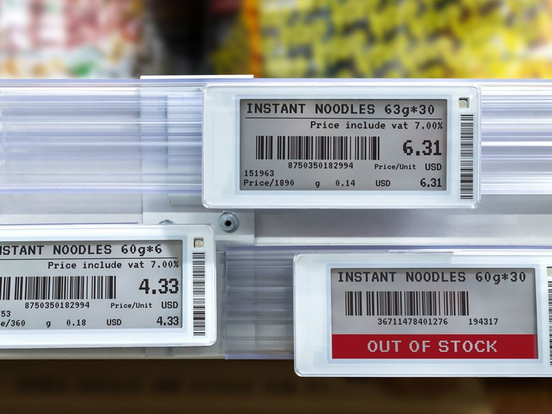 Compare Price Per Unit On Shelf Labels