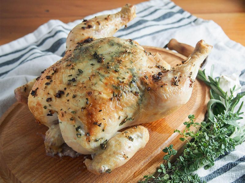 Roast Chicken With Garlic And Herbs
