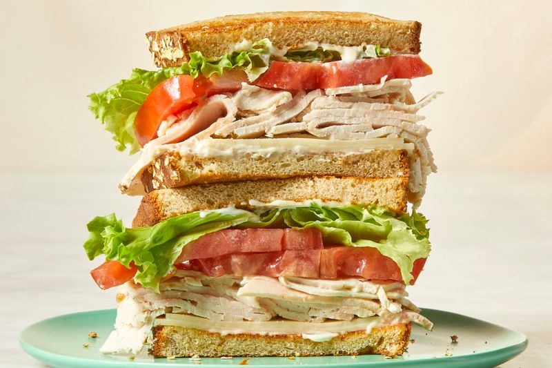 Turkey Breast And Tomato Sandwich