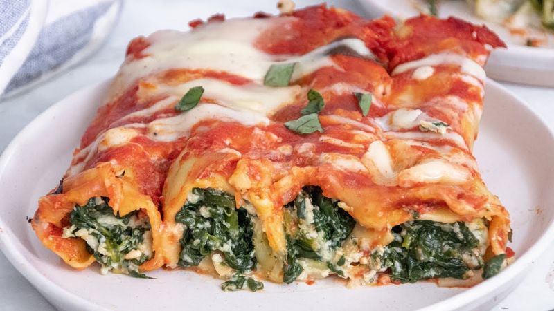 Spinach And Ricotta Cannelloni