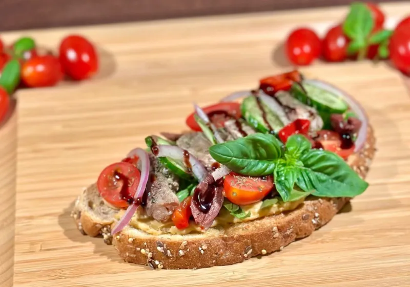 Sardines On Wholegrain Toast With Tomato