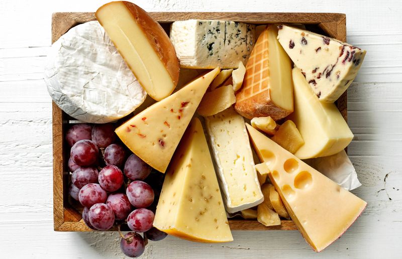 Breakfast Often Includes Cheese Varieties