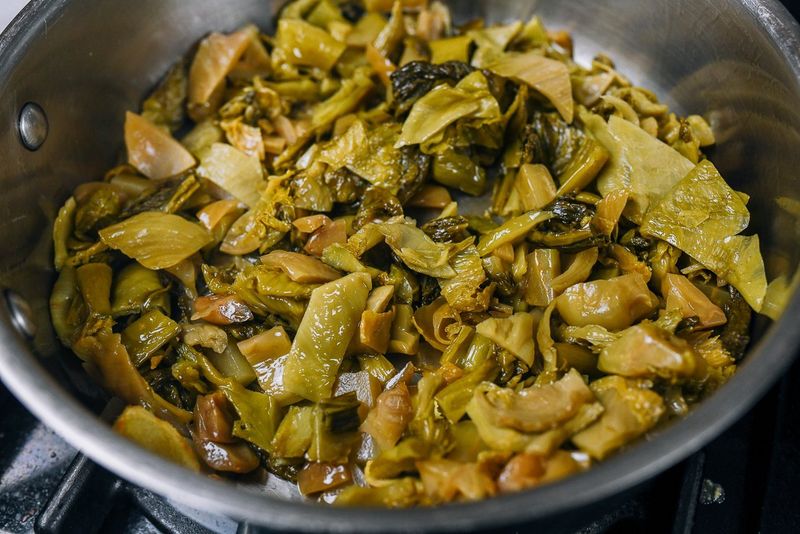 Pickled Mustard Greens With Rice