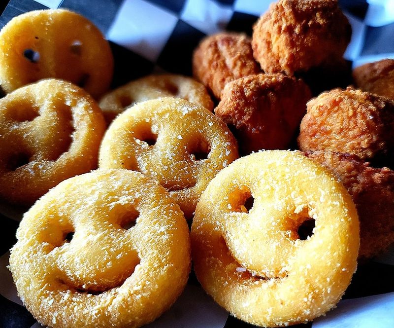 Potato Smileys With Chicken Nuggets