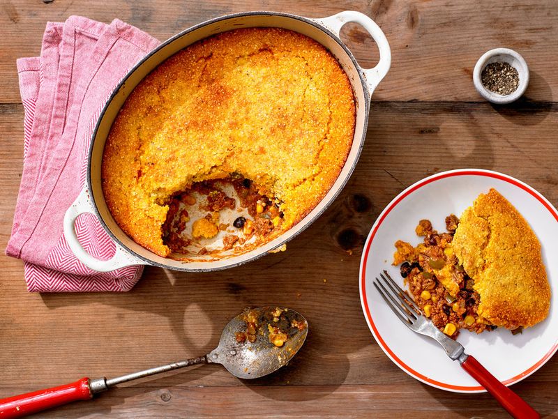 Tamale Pie With Cornbread Topping