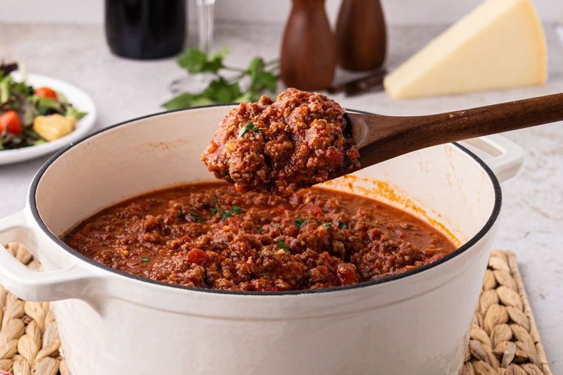 Meat-Heavy Spaghetti Sauces That Include Processed Ingredients