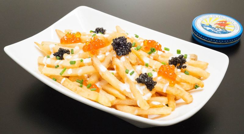 Caviar-Topped Fast Food