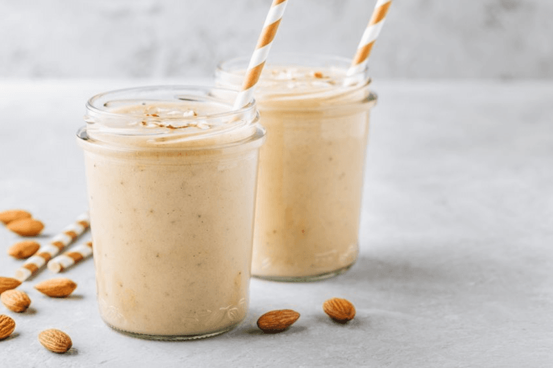 Protein Smoothie With Whey And Almond Milk