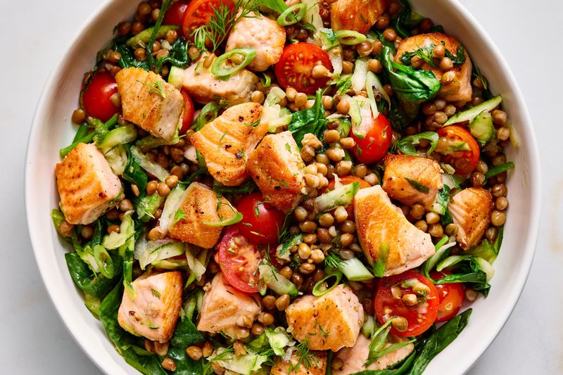 Salmon And Lentil Salad