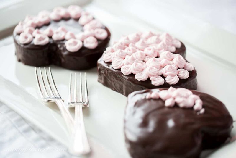 Mini Love Heart Puddings