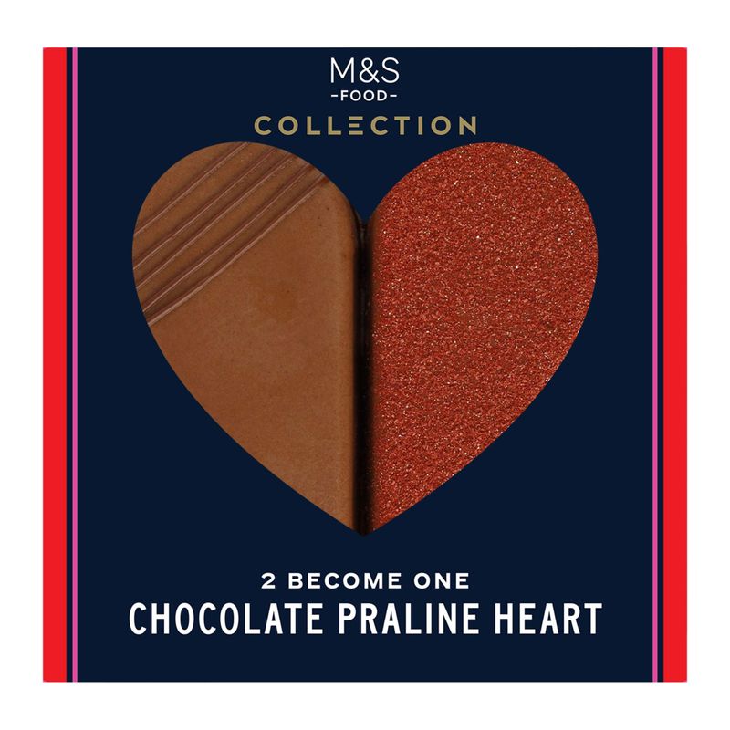 M&S Collection 2 Become One Chocolate Praline Heart