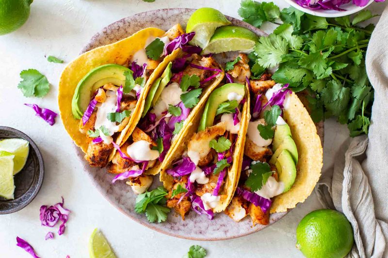 Fish Tacos With Cabbage Slaw