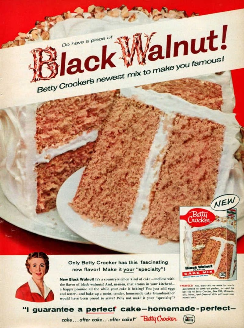 Discontinued Betty Crocker Black Walnut Cake Mix