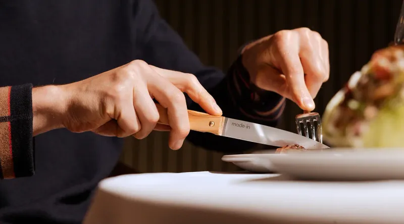 Using Knife And Fork Even For Foods Eaten By Hand Elsewhere