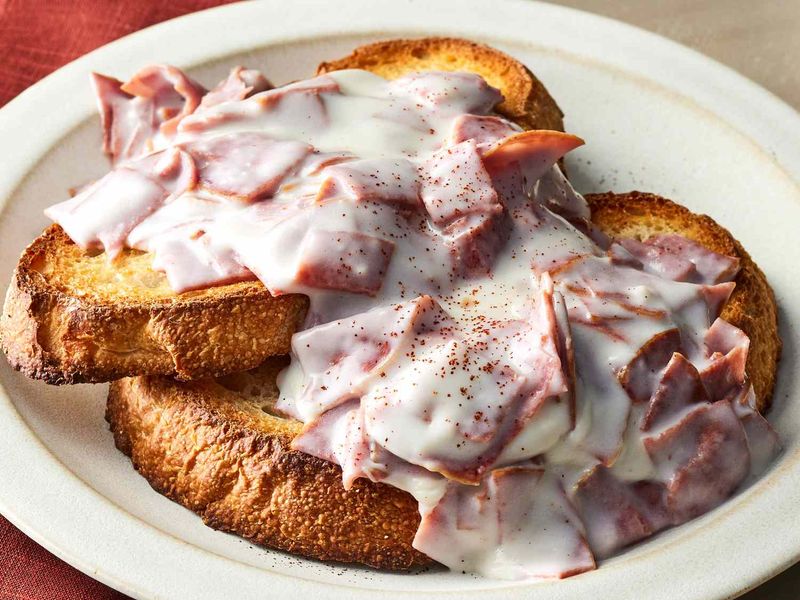 Creamed Chipped Beef On Toast