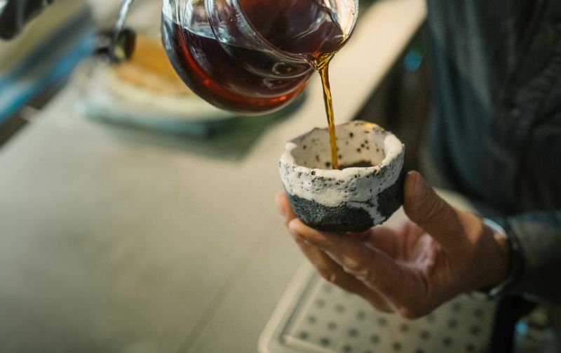 Coffee Is Strong And Usually Served Black