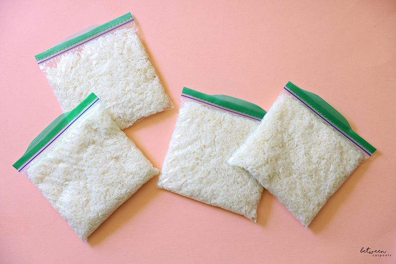 Freezing Cooked Rice In Portion Sizes