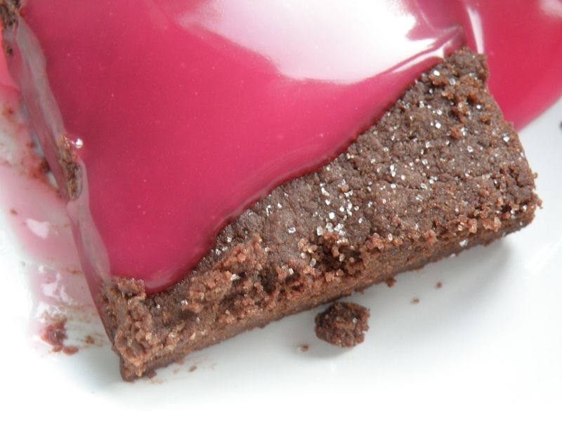 Chocolate Concrete And Pink Custard