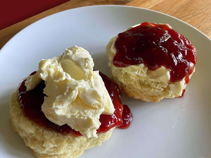 Cream Before Jam On Scones In Devon
