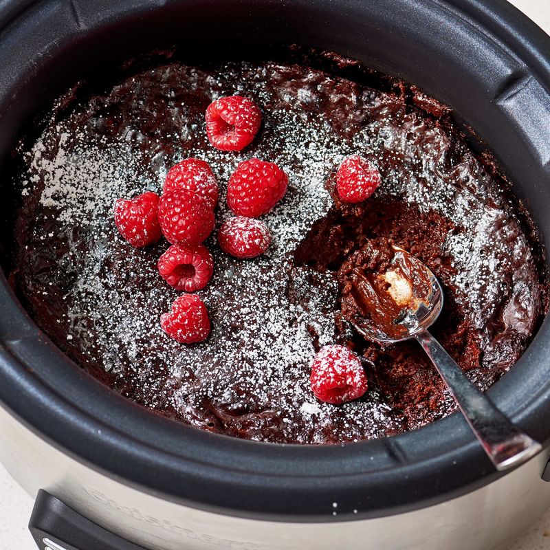Slow Cooker Chocolate Lava Cake