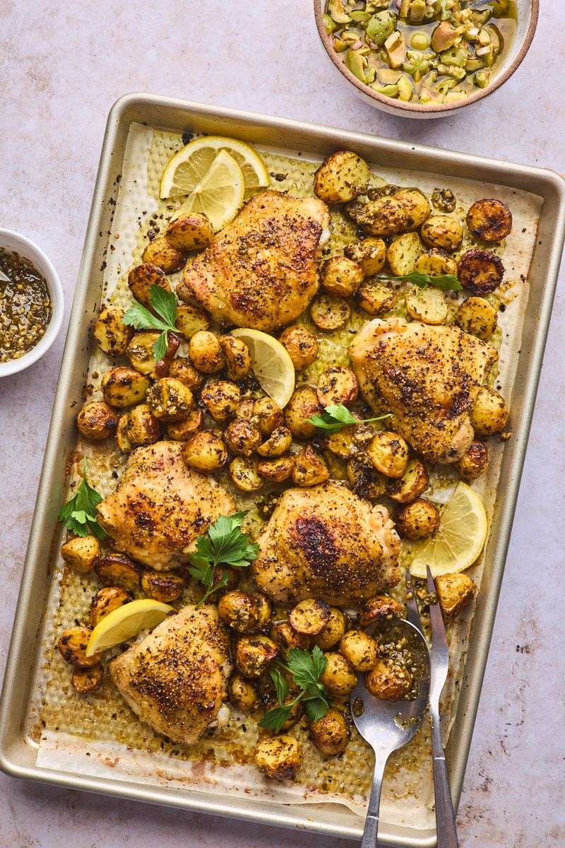 One-Pan Lemon Garlic Chicken and Veggies