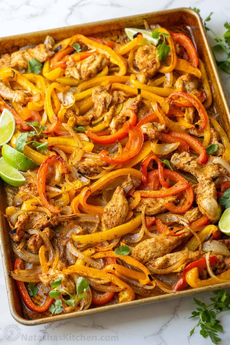 Sheet Pan Chicken Fajitas