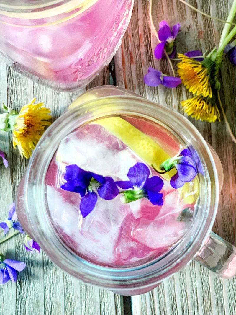 Violet and Honey Lemonade