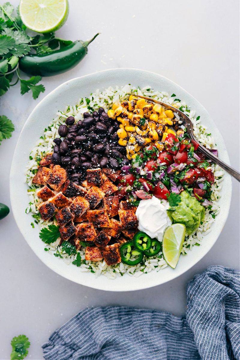 Chicken and Black Bean Burrito Bowl