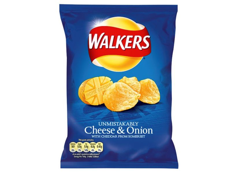 Walkers Cheese and Onion Crisps
