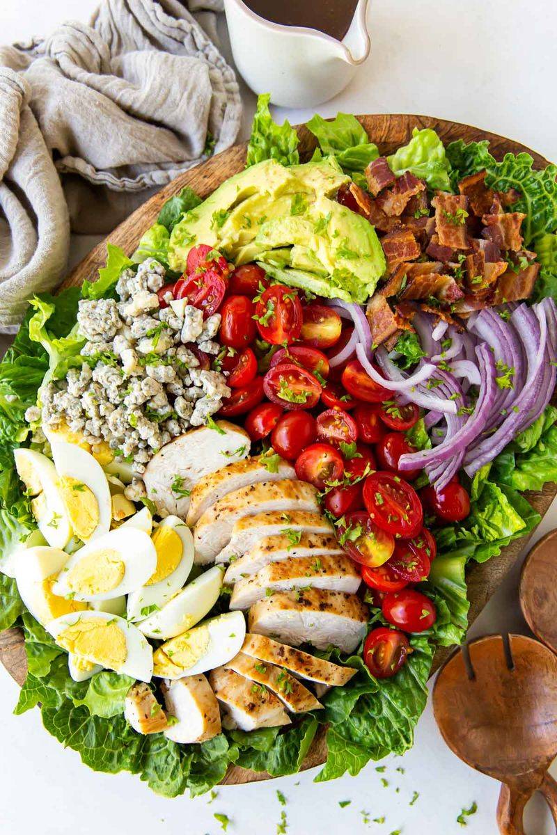 Classic Cobb Salad with Avocado and Bacon