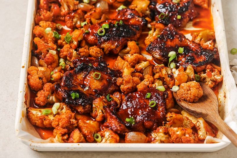 Sheet Pan Gochujang Chicken Thighs